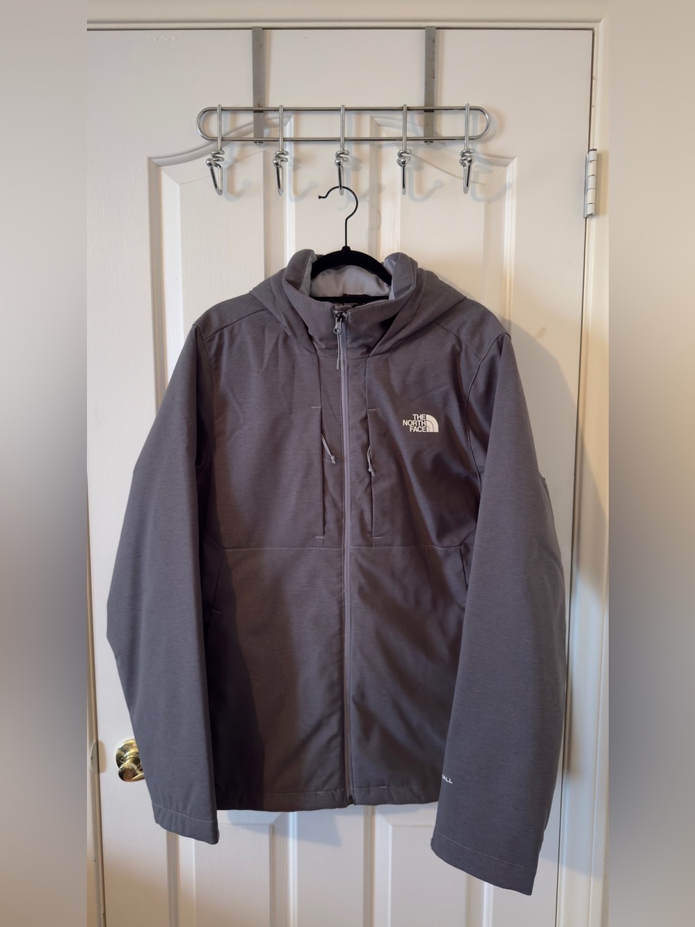 The North Face Men's Gray Hooded Performance Jacket